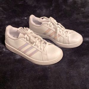 Iridescent Adidas sneakers